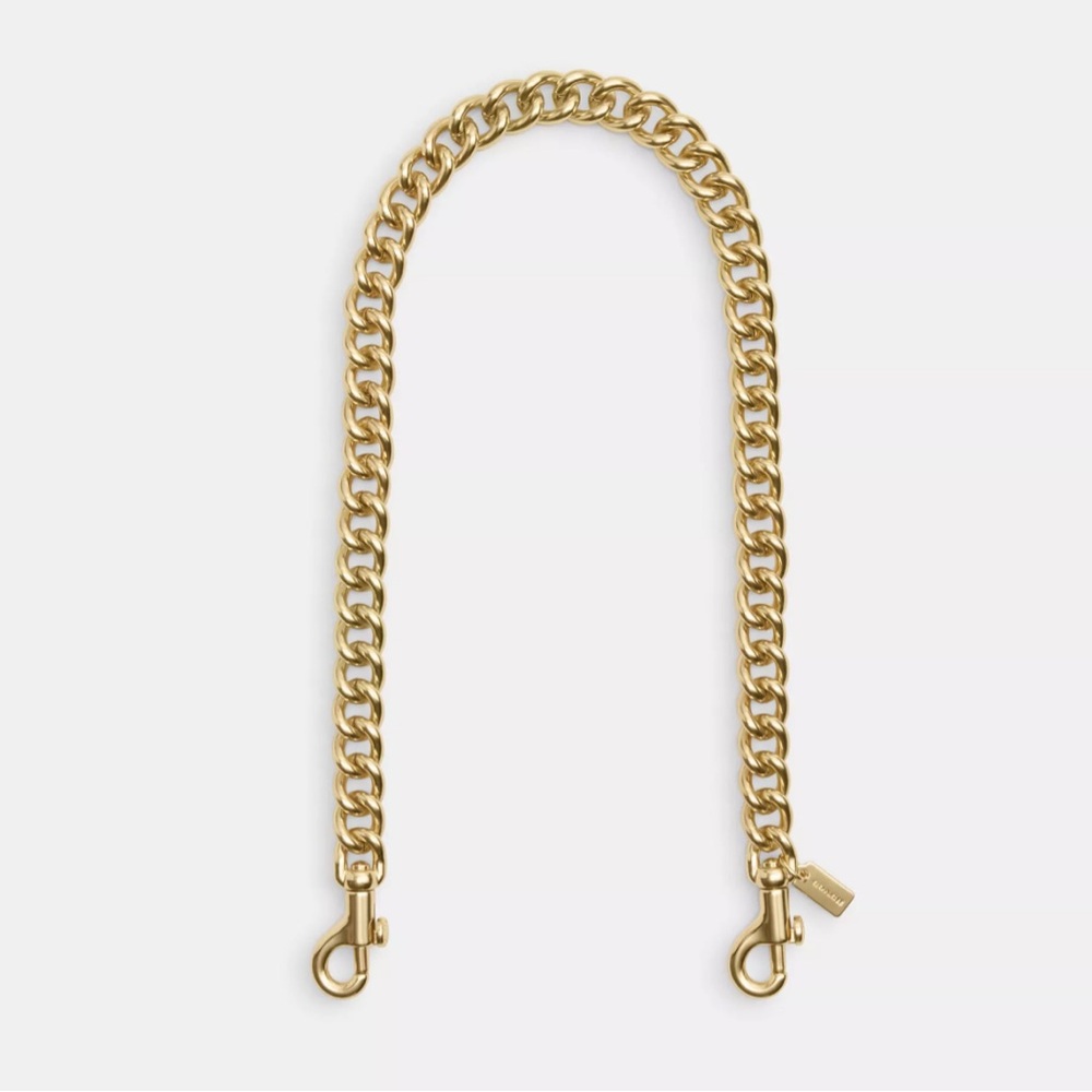 Coach NWT Chunky chain shoulder strap - gold tone